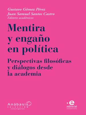 cover image of Mentira y engaño en política